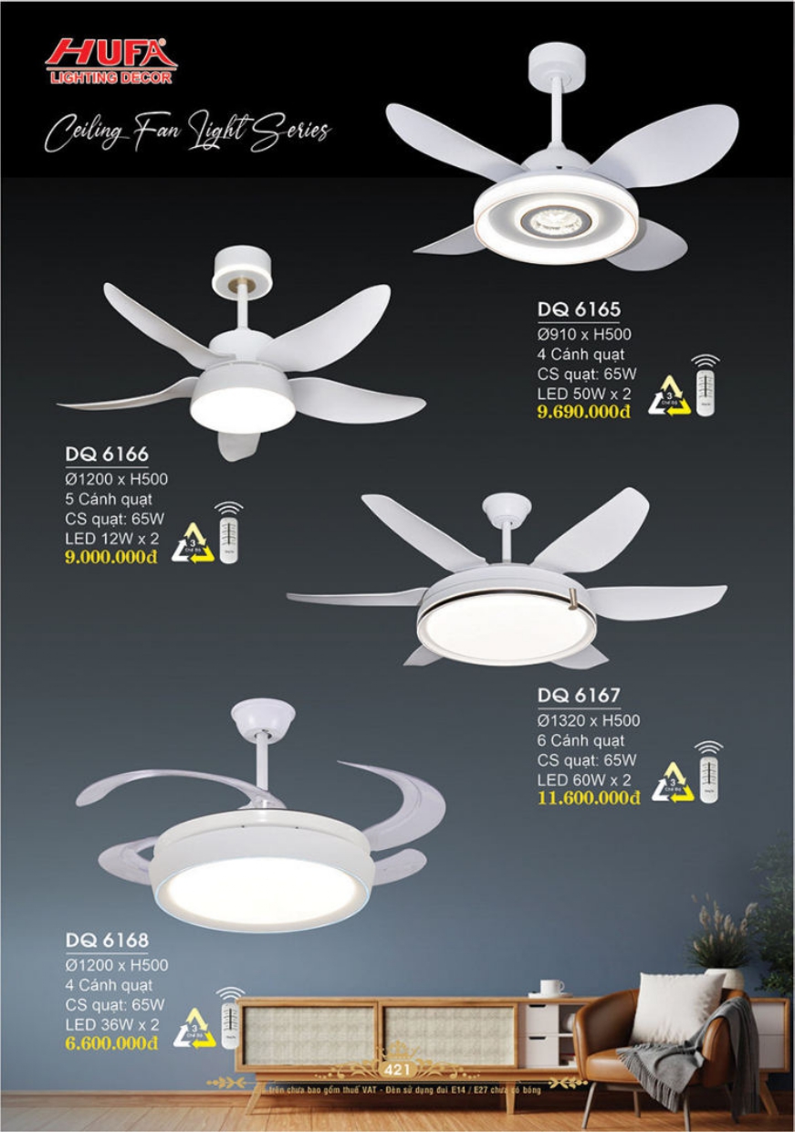 Bảng giá đèn trang trí HUFA